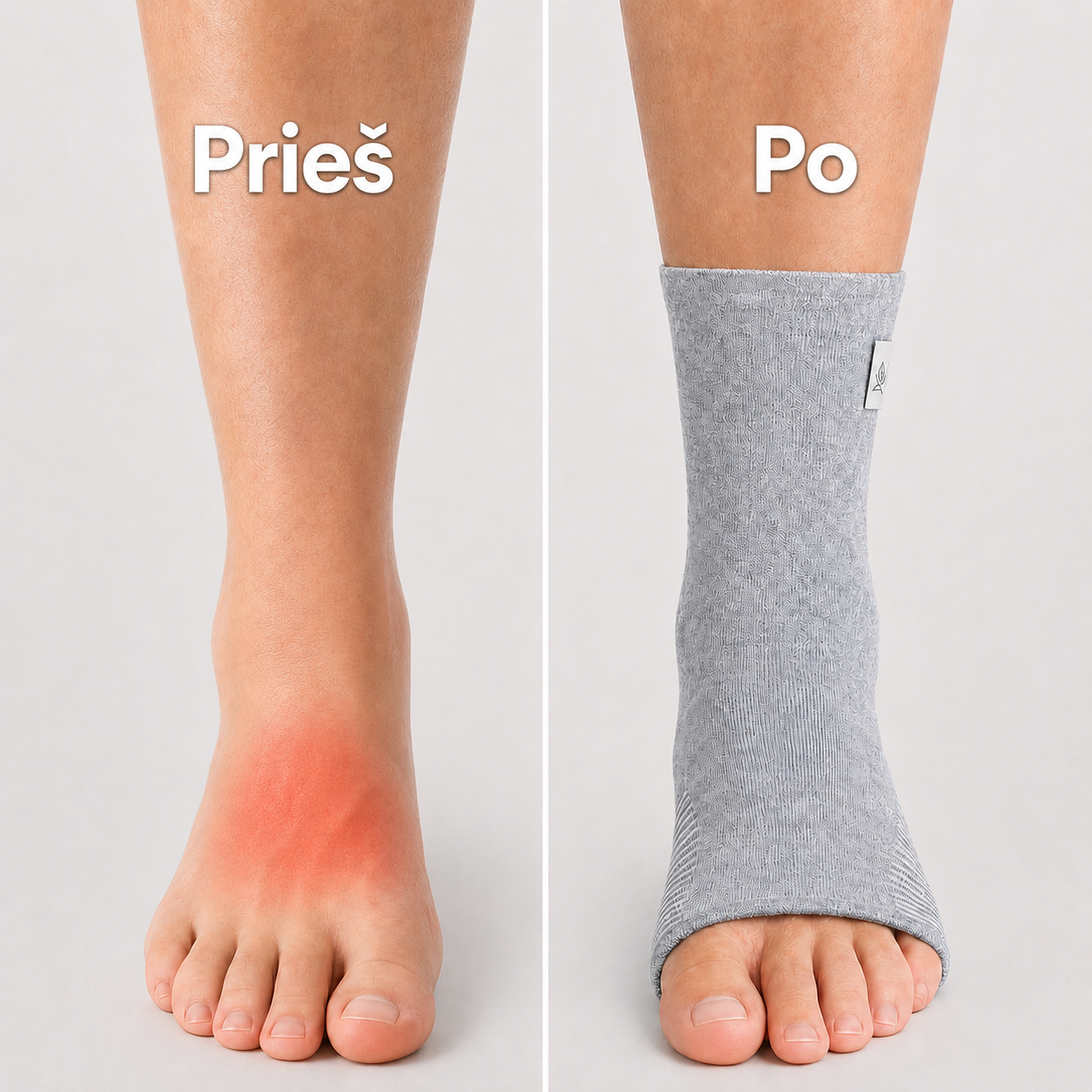 Compresa™ Bambukinės Pėdų Movos - Kasdieniam Pėdų Komfortui (2 vnt.)